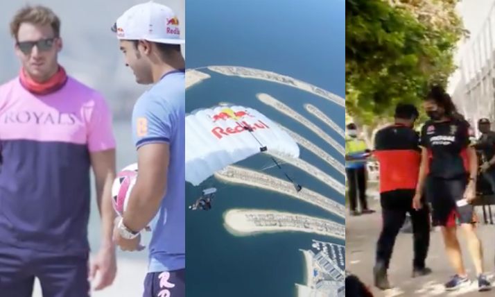 Rajasthan Royals reveal their new jerseys through sky-diving