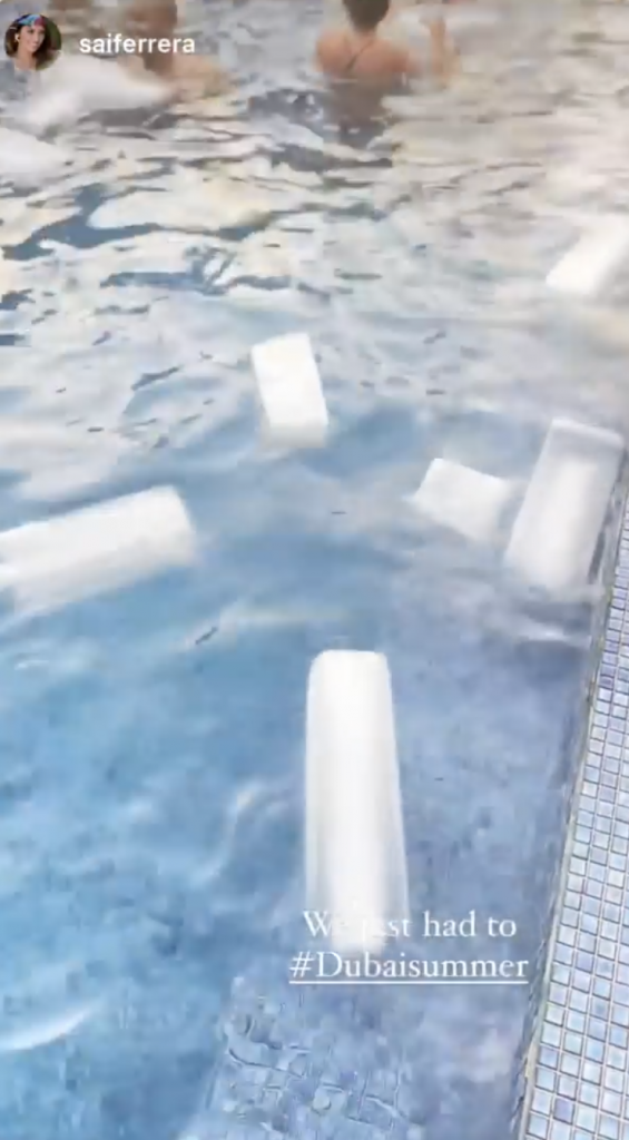 It's Summer In Dubai So People Are Filling Their Pools With Ice Cubes