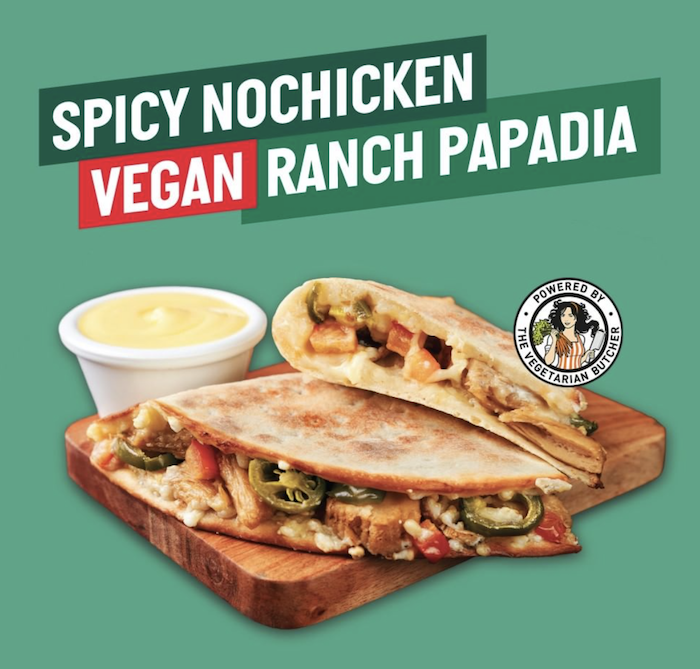 Have you tried our new 'Spicy NoChicken Vegan Ranch Pizza yet