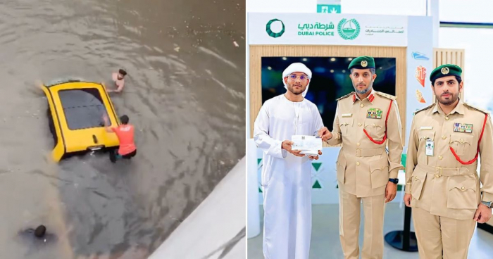 A Dubai Resident Was Honoured For Saving 5 From Sinking SUV