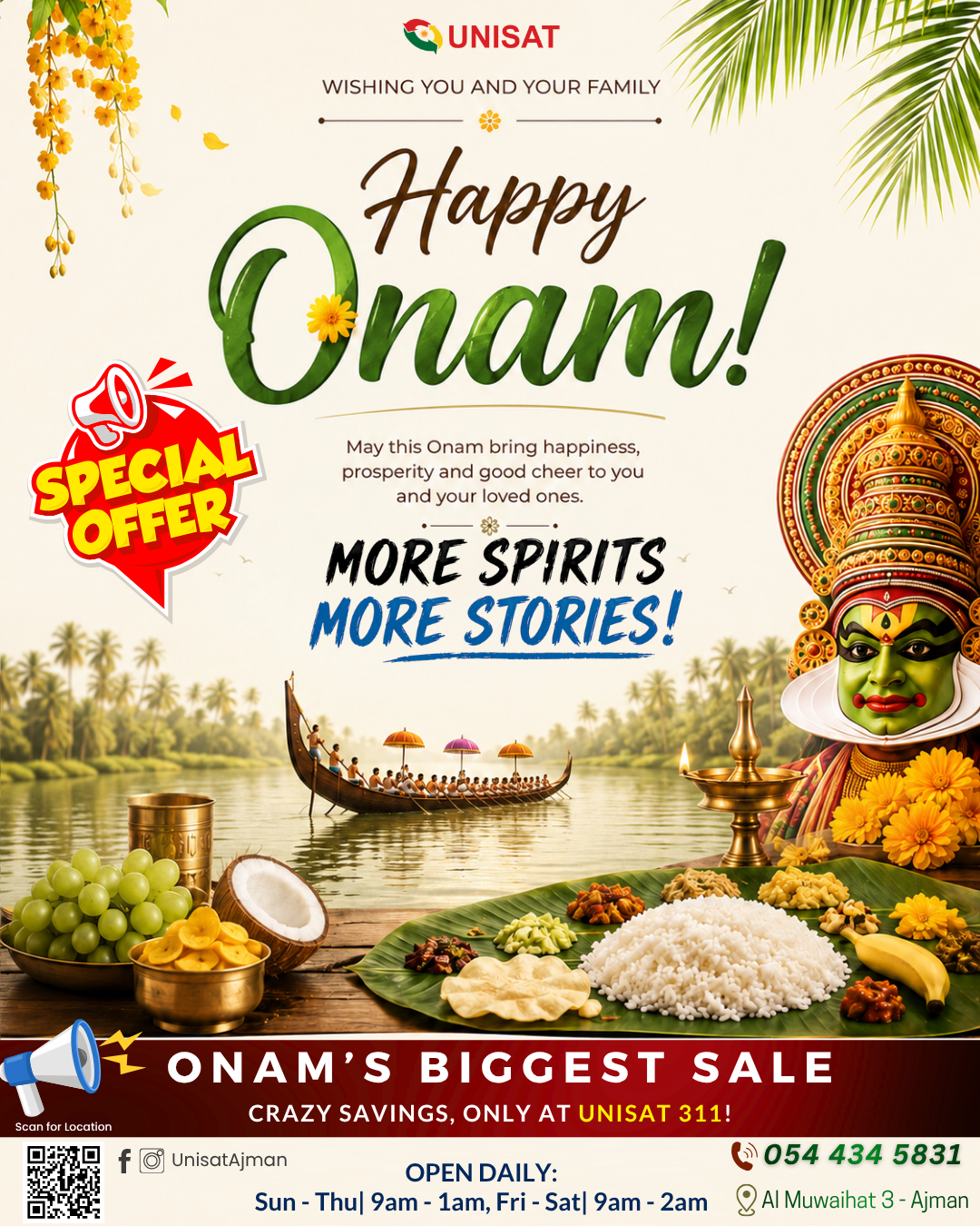 Celebrate Onam With Unbeatable Deals At Unisat 311 Store Ajman