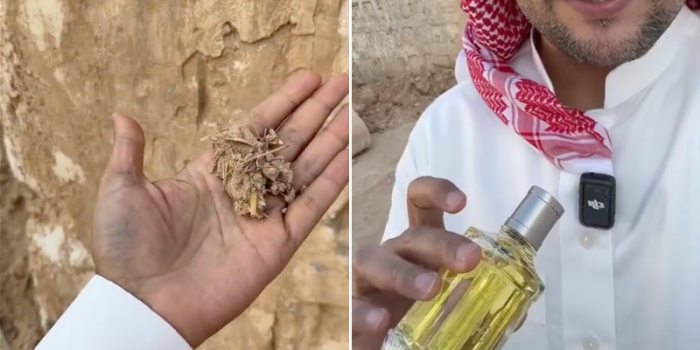 بدر الحرقان يصنع عطر طين من منزل سعودي قديم