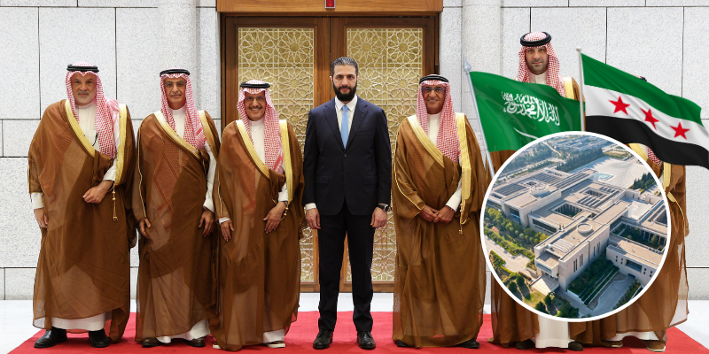 رجال أعمال سعوديين في قصر الشعب بدمشق