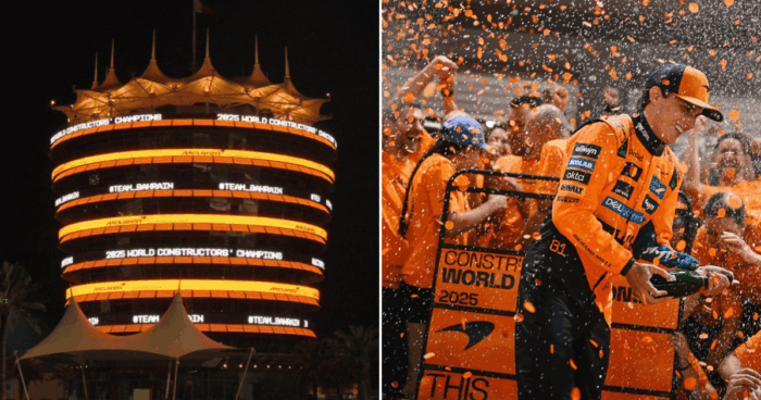 Bahrain Lit Up In McLaren’s Iconic Papaya Orange To Celebrate Their Second Formula 1 Constructors’ Championship Win!