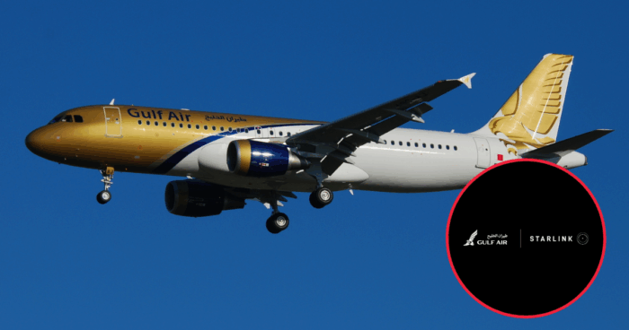 Gulf Air Teams Up With Starlink For FREE High-Speed Internet In The Skies
