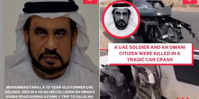 A UAE Soldier and an Omani Citizen Were Killed in a Tragic Car Crash