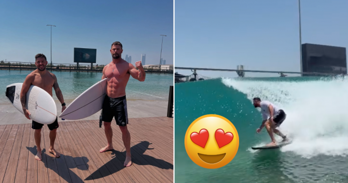 Chris Hemsworth Was Just Seen Shredding The Waves In Abu Dhabi