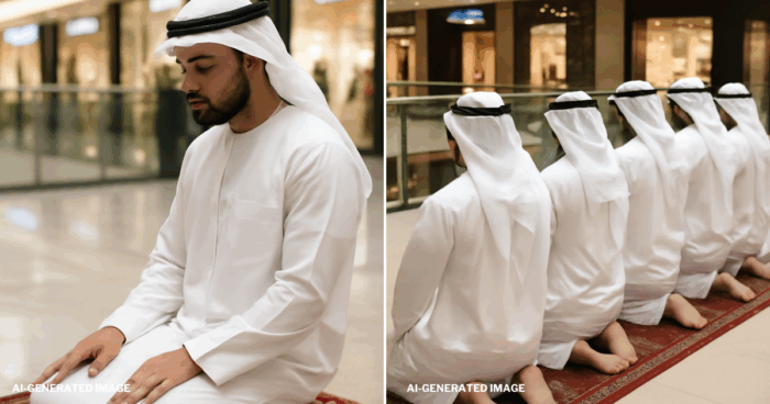 A Heartwarming Scene: Video Captures Men Praying at ADIHEX 2025