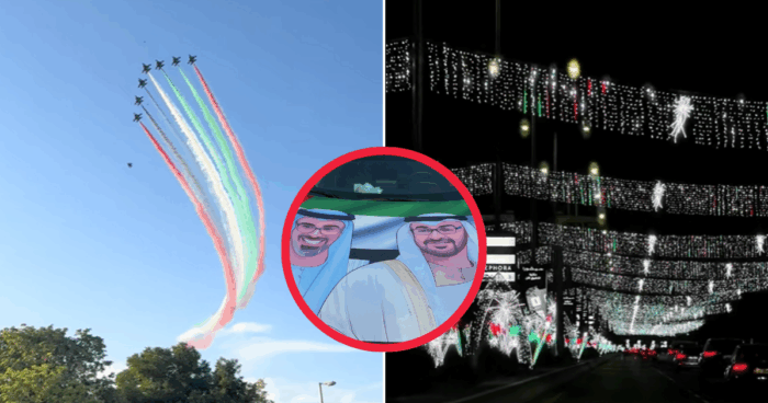 Abu Dhabi Streets Are Glowing and Residents Are Decking Their Cars for National Day!