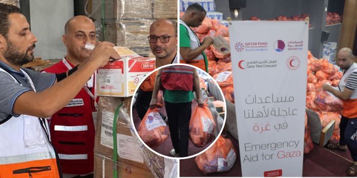 Qatar Red Crescent And Qatar Fund Continue To Provide Gaza With Humanitarian Aid