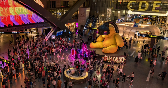 Image of a crowded HIA in Qatar