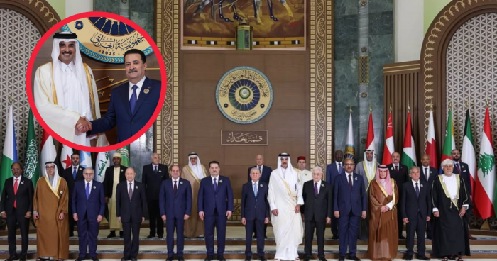 Image of Arab leaders at 34th Arab League Summit in Baghdad, Iraq