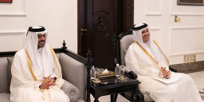 The Amir was joined by top Qatari officials, including Prime Minister Sheikh Mohammed bin Abdulrahman Al Thani