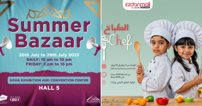 summer bazaar and little chef workshop