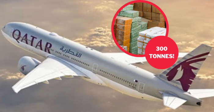 300 Tonnes Of Goods Successfully Transported To Qatar Via Qatar Airways
