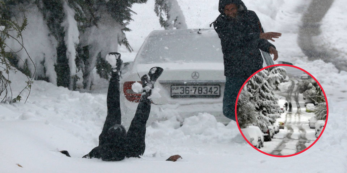 Snowfall Hits Jabal Mubarak as Southern Jordan Turns White Today