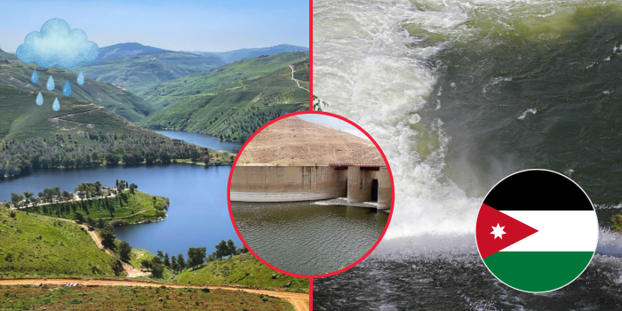 After Days of Heavy Winter Rain, King Talal Dam Is Now Full