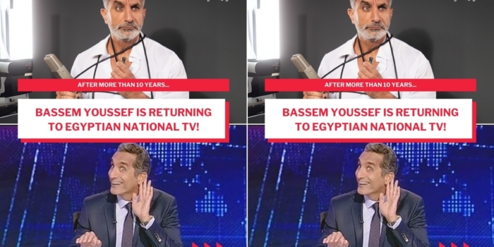 After a Decade-Long Break, Bassem Youssef Is Finally Making His Return to Egyptian TV