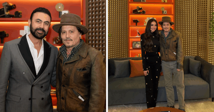 Nour El Ghandour AND Mohamed Karim Just Met THE Johnny Depp When In Riyadh!
