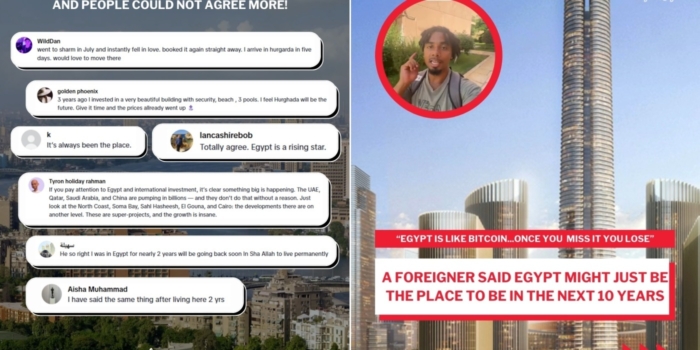 أجنبي قال إن مصر ممكن تكون المكان الأفضل للعيش في السنوات العشر القادمة.