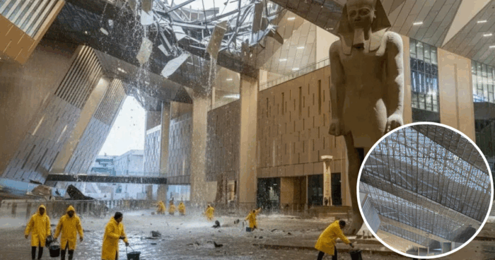 “It’s Part of the Building’s Architectural Design” The Grand Egyptian Museum Flooding Got the Internet Talking