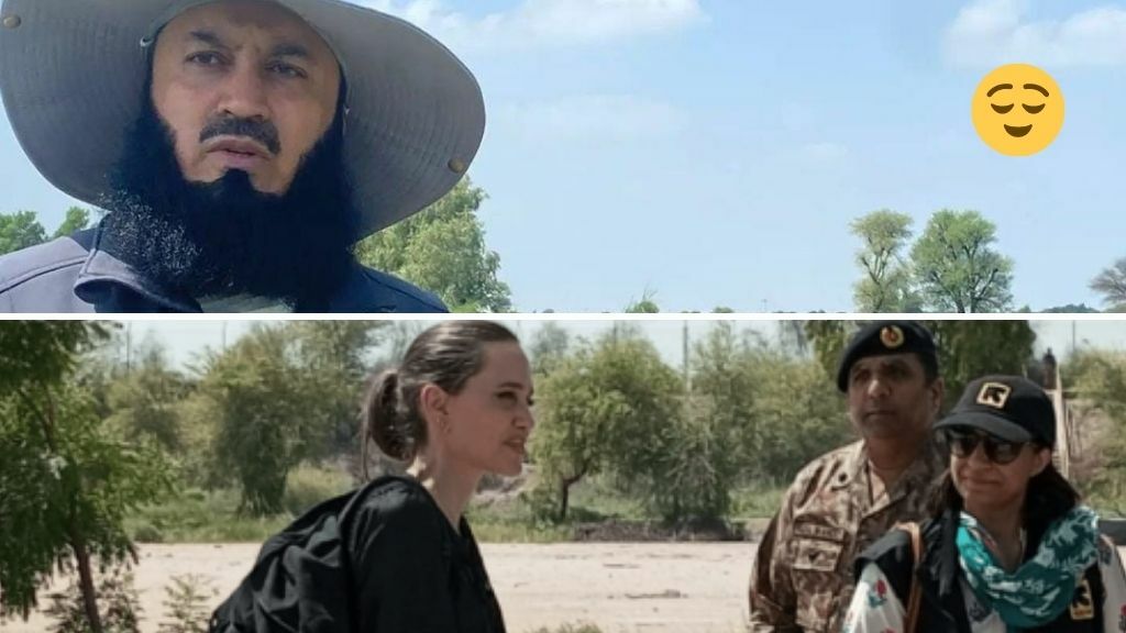 Angelina Jolie & Mufti Menk In Pakistan For Flood Relief