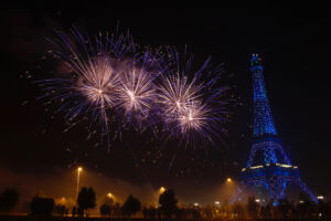 bahria town eifel tower firework show at new year