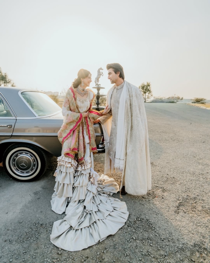 Pakistani actors Khaqan Shahnawaz and Sabina Syed