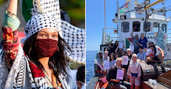 Bella Hadid Stands With The Handala Flotilla For Gaza