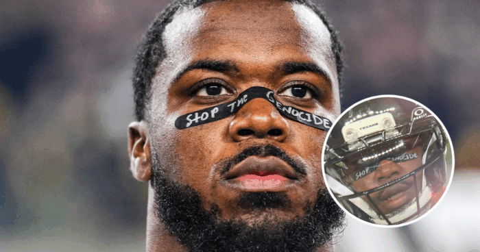 NFL Fines Texans Linebacker Azeez Al-Shaair $11,593 for Wearing ‘Stop the Genocide’ Eye Tape