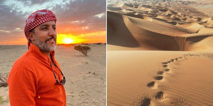 Saudi Adventurer Embarks On Epic Trek Across The Empty Quarter On Foot