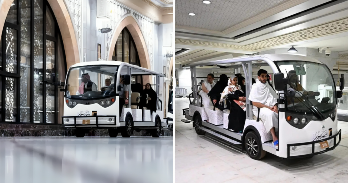 Over 400,000 Worshippers Have Used Electric Golf Carts At The Grand Mosque This Ramadan