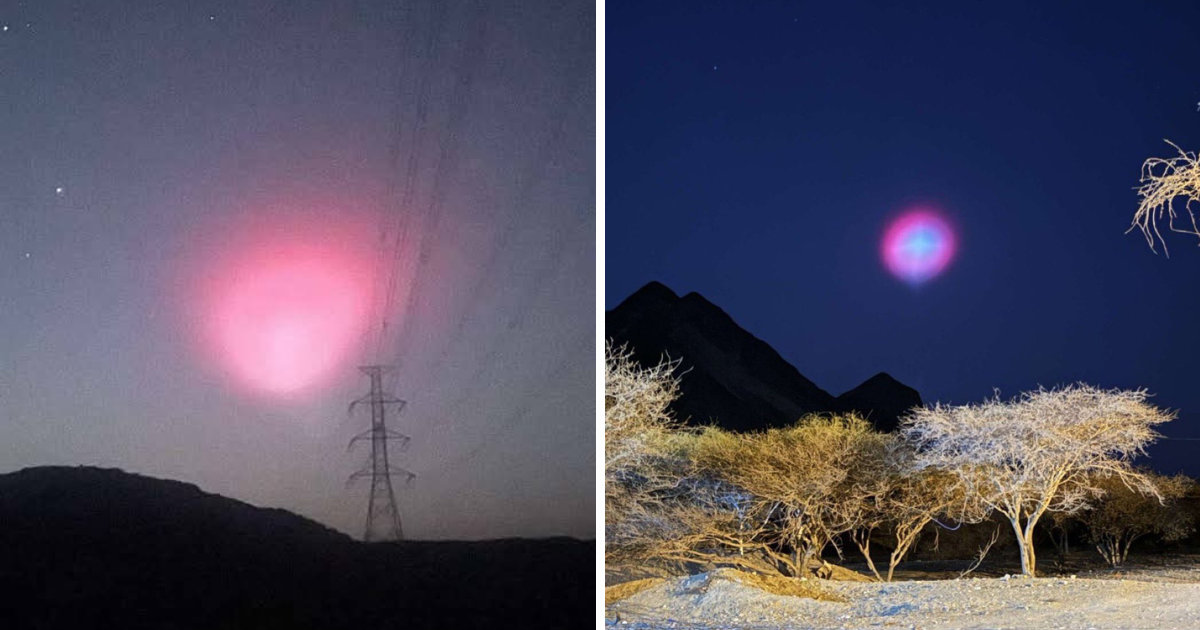 Strange Pink Glow Appears Twice In Saudi Skies Leaving Residents Wondering