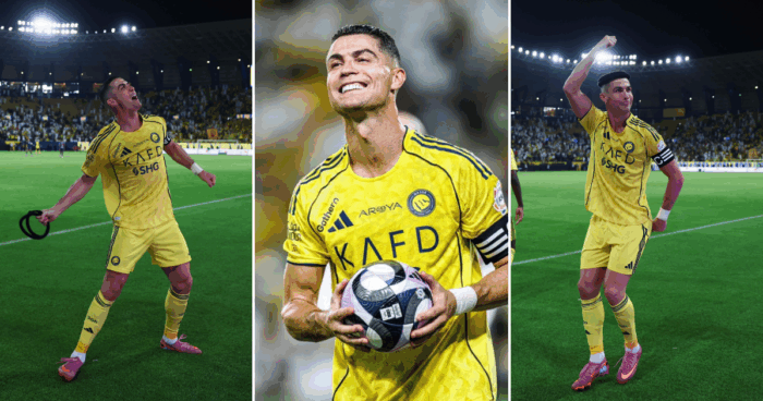 Ronaldo Marks His New Football Record With A Traditional Saudi Dance!